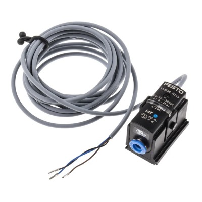 Festo Pneumatic Pressure Sensor  IP40, 2 bar, 15-30V DC, 50°C Maximum Operating Temperature