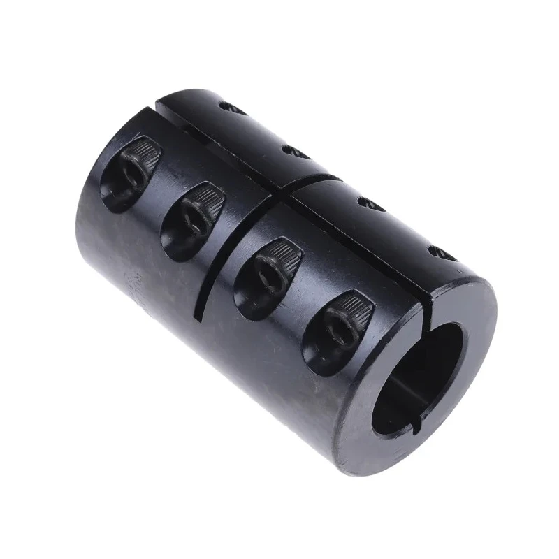 Ruland Rigid Shaft Coupling Black Oxide Steel Clamp Style 75mm Length 25mm Bore Diameter 400Nm Torque Rating MCLX-25-25-F