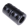 Ruland Rigid Shaft Coupling Black Oxide Steel Clamp Style 75mm Length 25mm Bore Diameter 400Nm Torque Rating MCLX-25-25-F