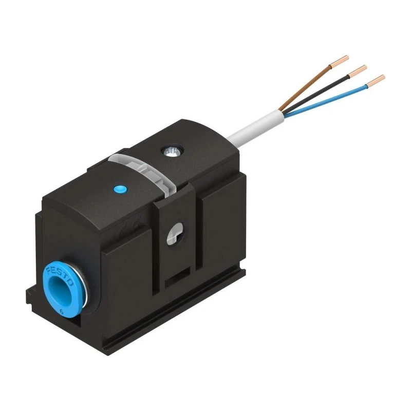 Festo Pneumatic Pressure Sensor  IP40, 2 bar, 15-30V DC, 50°C Maximum Operating Temperature