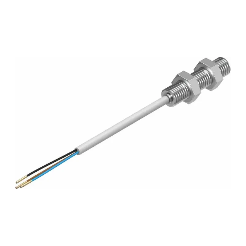 Festo Threaded Barrel Inductive Proximity Sensor M8 PNP 30V DC 1.5mm Detection SIEN-M8B-PS-K-L