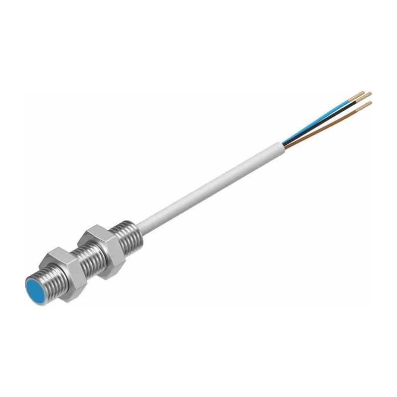 Festo Threaded Barrel Inductive Proximity Sensor M8 PNP 30V DC 1.5mm Detection SIEN-M8B-PS-K-L
