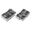 Festo NEV series 3 station G Manifold End Base with Aluminium Body for Solenoid Pneumatic Valves NEV-01-VDMA