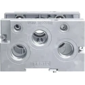 Festo NEV series 3 station G Manifold End Base with Aluminium Body for Solenoid Pneumatic Valves NEV-01-VDMA