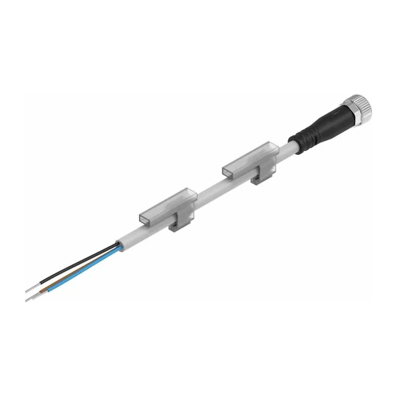 Festo NEBU Series Thermoplastic Polyurethane Sheath Cable M8 3-Pin Socket Connector 10m Length NEBU-M8G3-K-10-LE3