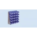 RS PRO Polypropylene Storage Rack Bench Stand Blue 500 mm x 500 mm 448-5360