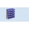 RS PRO Polypropylene Storage Rack Bench Stand Blue 500 mm x 500 mm 448-5360