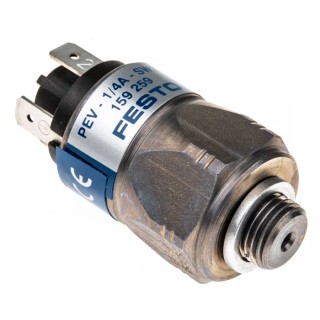 Festo Industrial Pneumatic Pressure Switch 1 bar to 10 bar IP65 250V PEV-1/4-A-SW27