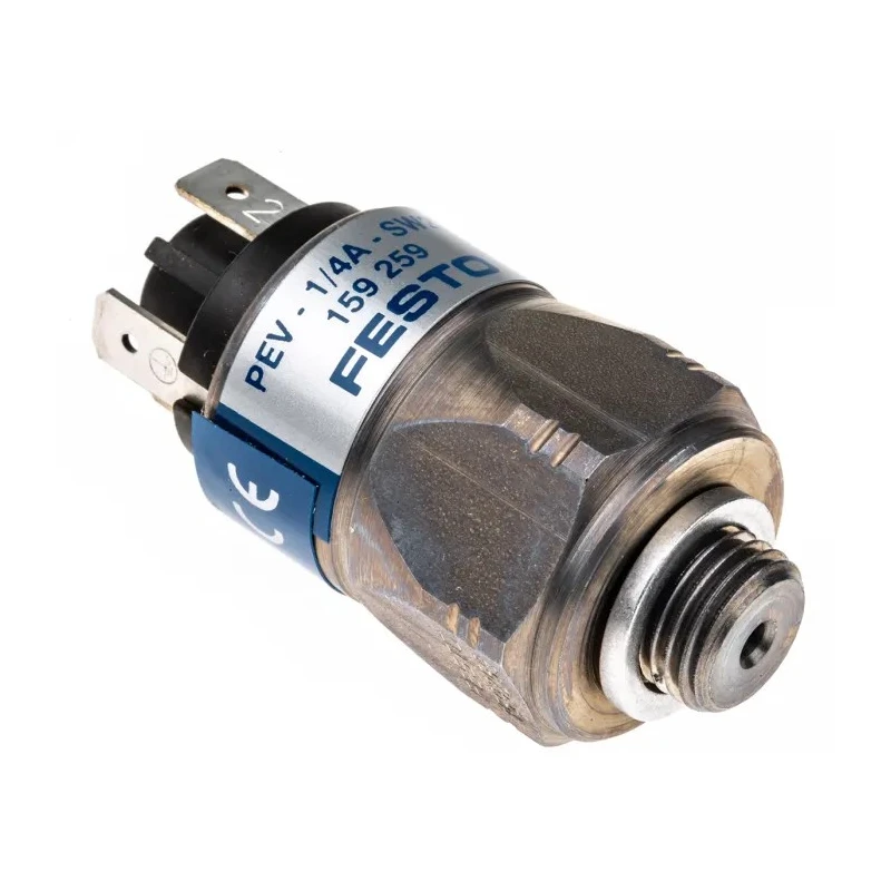 Festo Industrial Pneumatic Pressure Switch 1 bar to 10 bar IP65 250V PEV-1/4-A-SW27
