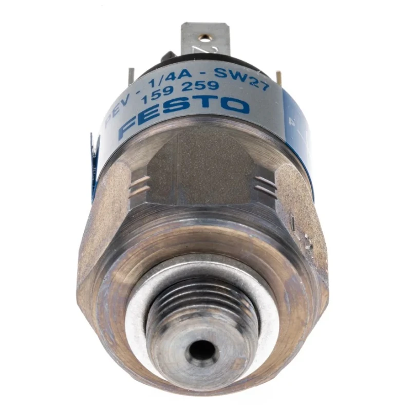 Festo Industrial Pneumatic Pressure Switch 1 bar to 10 bar IP65 250V PEV-1/4-A-SW27
