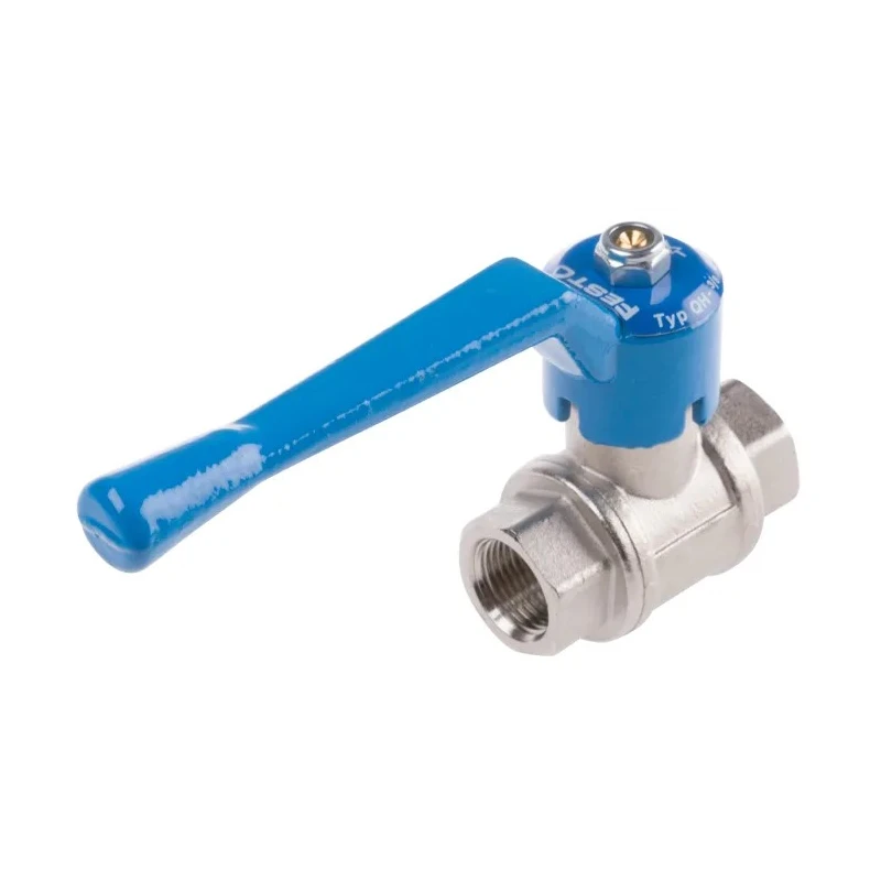 Festo Brass Threaded 2/2-Way and 3/2-Way Ball Piston Spool Valve, G 1 Bar, Aluminium Handle QH-3/8