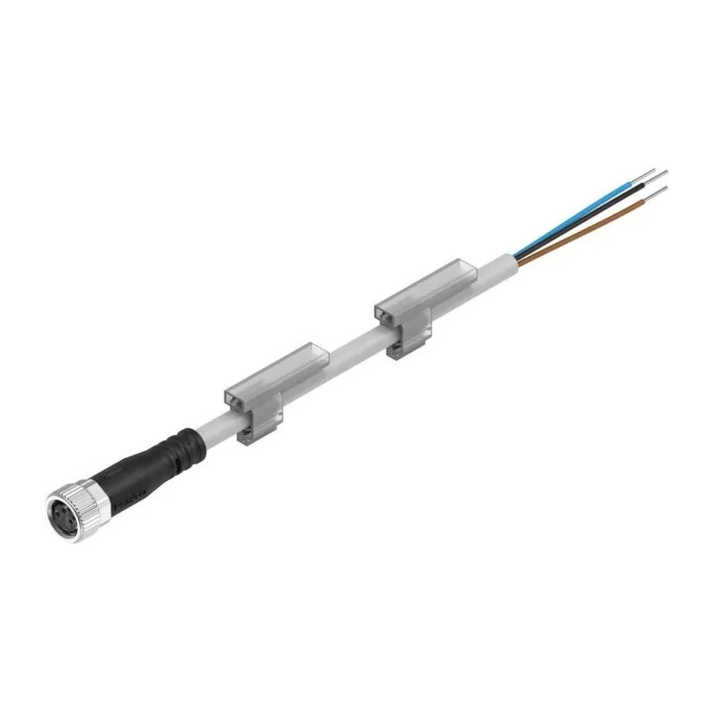 Festo NEBU Series Cable Lead M8 Connector Plug 5m Length For Use With Energy Chain NEBU-M8G3-K-5-LE3