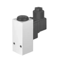 Festo Pneumatic Pressure Switch, 1/4 in Port, 1 bar to 12 bar, 125 V, 5 A, IP65, Through Hole Mount, Model PEV-1/4-B