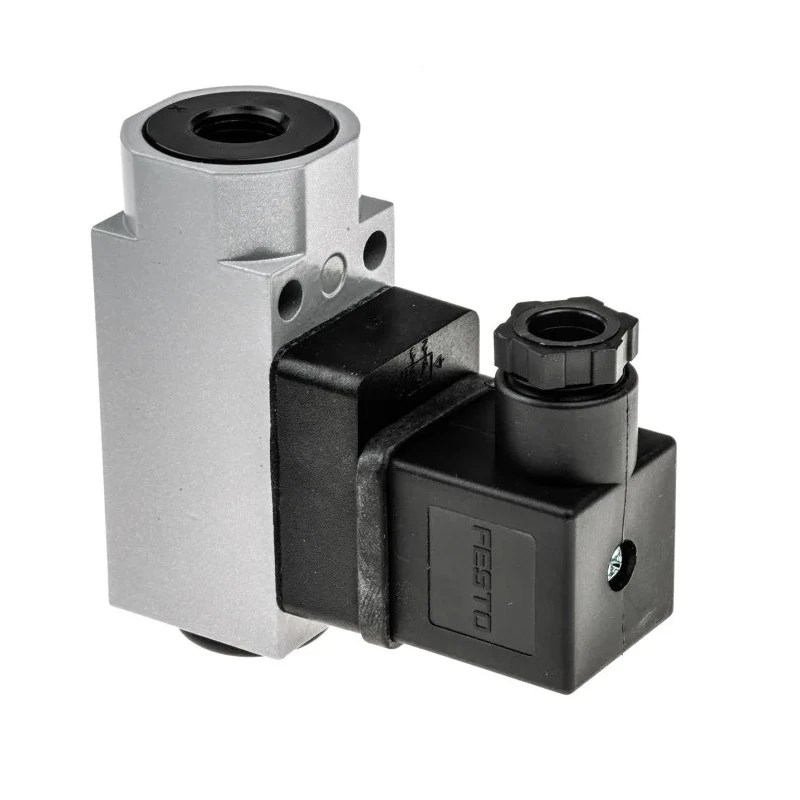 Festo Pneumatic Pressure Switch, 1/4 in Port, 1 bar to 12 bar, 125 V, 5 A, IP65, Through Hole Mount, Model PEV-1/4-B