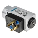 Festo Pneumatic Pressure Switch, 1/4 in Port, 1 bar to 12 bar, 125 V, 5 A, IP65, Through Hole Mount, Model PEV-1/4-B