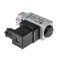 Festo Pneumatic Pressure Switch, 1/4 in Port, 1 bar to 12 bar, 125 V, 5 A, IP65, Through Hole Mount, Model PEV-1/4-B