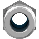 Festo Pneumatic Fitting QS Series 10mm Push-in Tube to 1/2 in R Male Threaded Connection Nickel Finished Brass QS-1/2-10