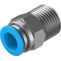 Festo Pneumatic Fitting 12mm Push-in, Male, 1/2 in R Threaded Connection QS-1/2-12