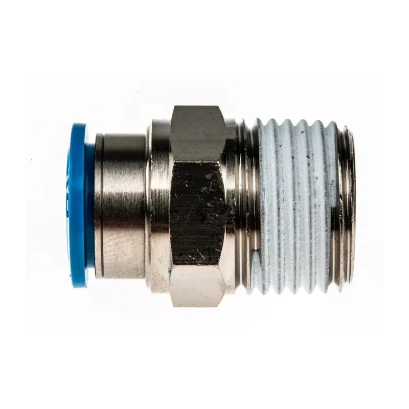 Festo Pneumatic Fitting 12mm Push-in, Male, 1/2 in R Threaded Connection QS-1/2-12