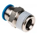 Festo Pneumatic Fitting 12mm Push-in, Male, 1/2 in R Threaded Connection QS-1/2-12