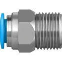 Festo Pneumatic Fitting 12mm Push-in, Male, 1/2 in R Threaded Connection QS-1/2-12