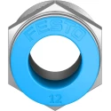 Festo Pneumatic Fitting 12mm Push-in, Male, 1/2 in R Threaded Connection QS-1/2-12