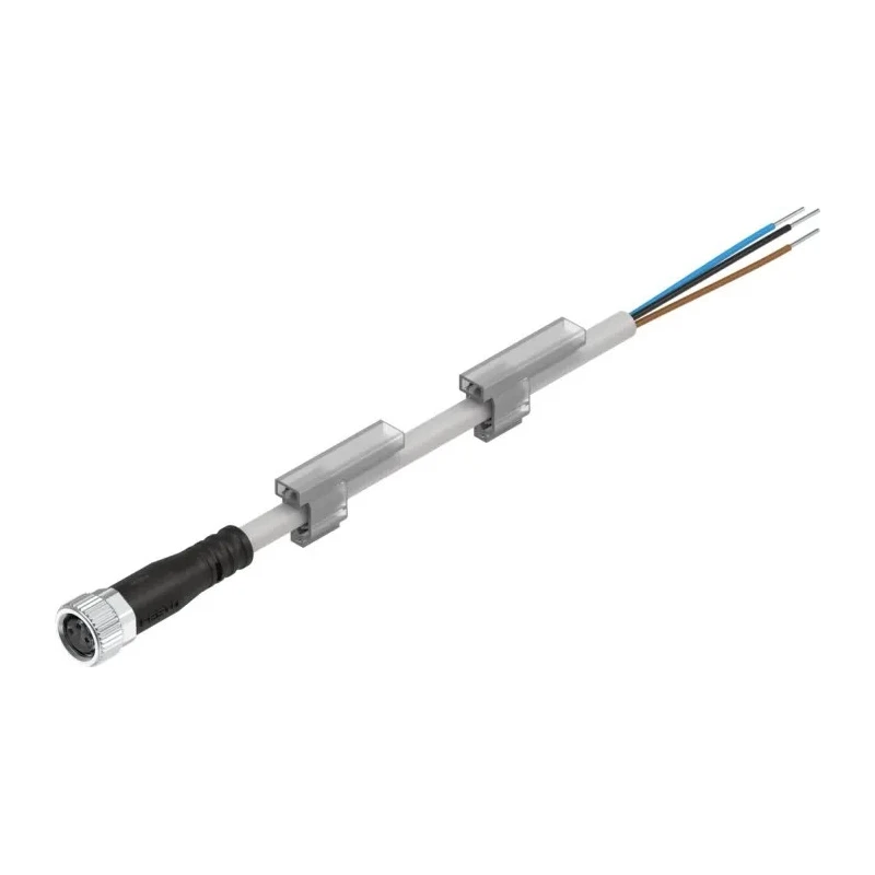 Festo NEBU Series Pneumatic Sensor Cable Lead M8x1 Male Connector Open End Cable 2.5m Length NEBU-M8G3-K-2.5-LE3