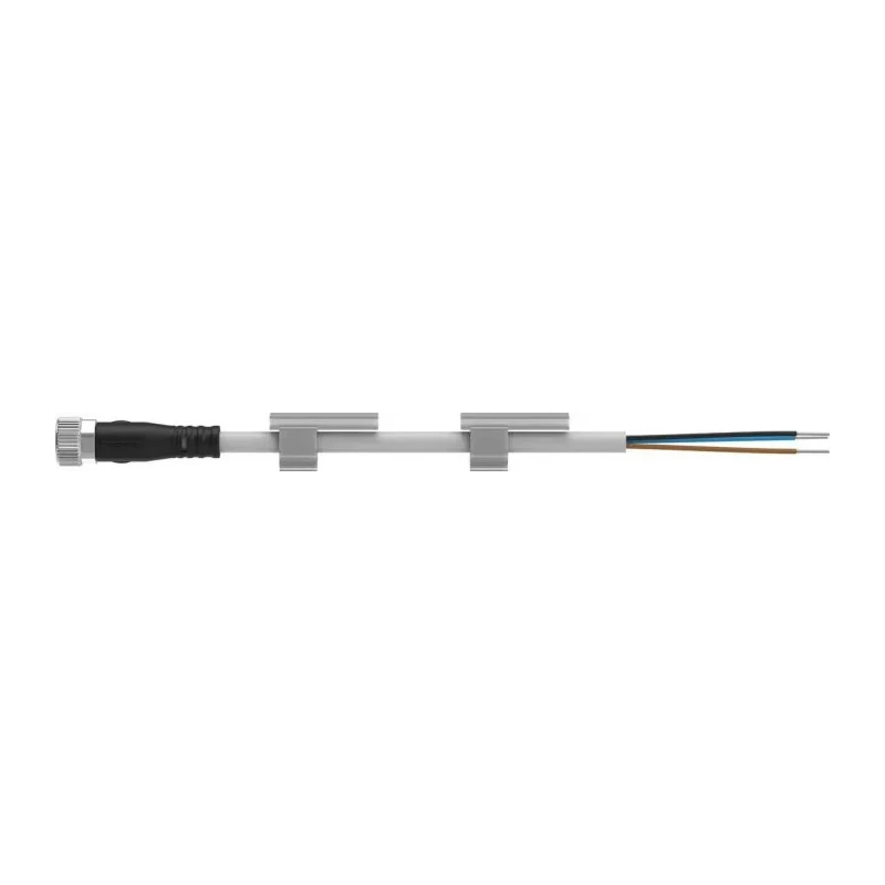 Festo NEBU Series Pneumatic Sensor Cable Lead M8x1 Male Connector Open End Cable 2.5m Length NEBU-M8G3-K-2.5-LE3