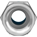 Festo Pneumatic Fitting Push-in 12mm to G 1/2 Female Threaded Adaptor Nickel-Plated Brass 14 bar 80°C QSF-1/2-12-B