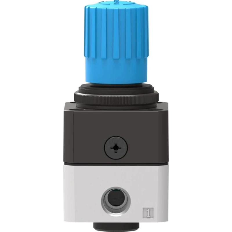 Festo Pneumatic Regulator LRP Series G 1/4 Inlet Connection 12 Bar Max Operating Pressure Aluminium Body LRP-1/4-10