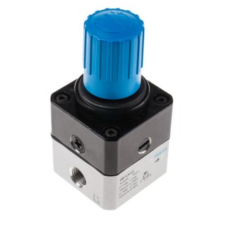 Festo Pneumatic Regulator Aluminium Body Threaded Inlet G 1/4, Max Pressure 12 Bar, Operating Temperature -10 to LRP-1/4-2,5