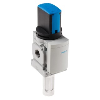 Festo Rotary Pneumatic Manual Control Valve MS Series, G 1/4, Aluminium Body, 3/2 Valve Function, 14 bar MS4-EM1-1/4-S
