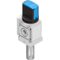 Festo Rotary Pneumatic Manual Control Valve MS Series, G 1/4, Aluminium Body, 3/2 Valve Function, 14 bar MS4-EM1-1/4-S
