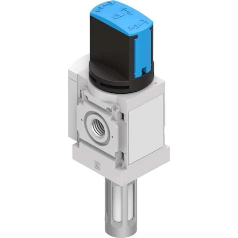 Festo Rotary Pneumatic Manual Control Valve MS Series, G 1/4, Aluminium Body, 3/2 Valve Function, 14 bar MS4-EM1-1/4-S