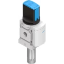 Festo Rotary Pneumatic Manual Control Valve MS Series, G 1/4, Aluminium Body, 3/2 Valve Function, 14 bar MS4-EM1-1/4-S