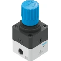 Festo Pneumatic Regulator LRP Series G 1/4 Inlet, Adjustable 1 to 4 Bar Pressure, Max 8 Bar Operating Pressure LRP-1/4-4