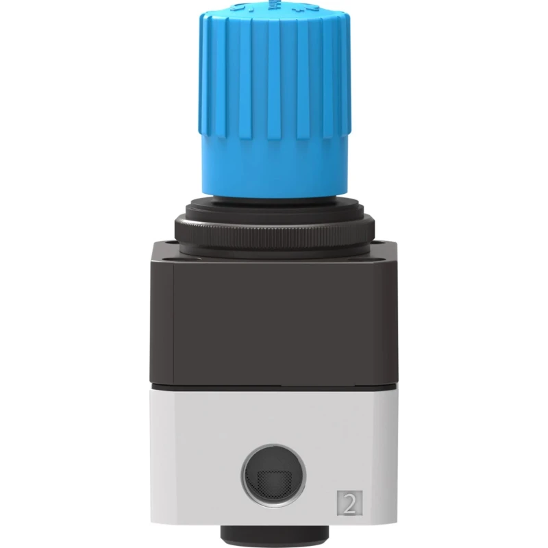 Festo Pneumatic Regulator LRP Series G 1/4 Inlet, Adjustable 1 to 4 Bar Pressure, Max 8 Bar Operating Pressure LRP-1/4-4