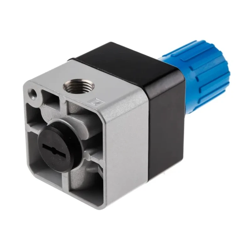 Festo Pneumatic Regulator LRP Series G 1/4 Inlet, Adjustable 1 to 4 Bar Pressure, Max 8 Bar Operating Pressure LRP-1/4-4