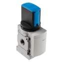Festo Rotary Knob Pneumatic Manual Control Valve MS Series, ISO 1179-1, ISO 228-1 G 1/4, 14 bar Pressure MS4-EM1-1/4