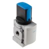 Festo Rotary Knob Pneumatic Manual Control Valve MS Series, ISO 1179-1, ISO 228-1 G 1/4, 14 bar Pressure MS4-EM1-1/4