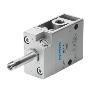 Festo Pneumatic Solenoid Valve 3/2 Way Closed Monostable Electric G 1/8 Port Aluminium Body 500L/min Flow MFH-3-1/8