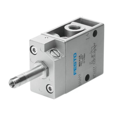 Festo Pneumatic Solenoid Valve 3/2 Way Closed Monostable Electric G 1/8 Port Aluminium Body 500L/min Flow MFH-3-1/8