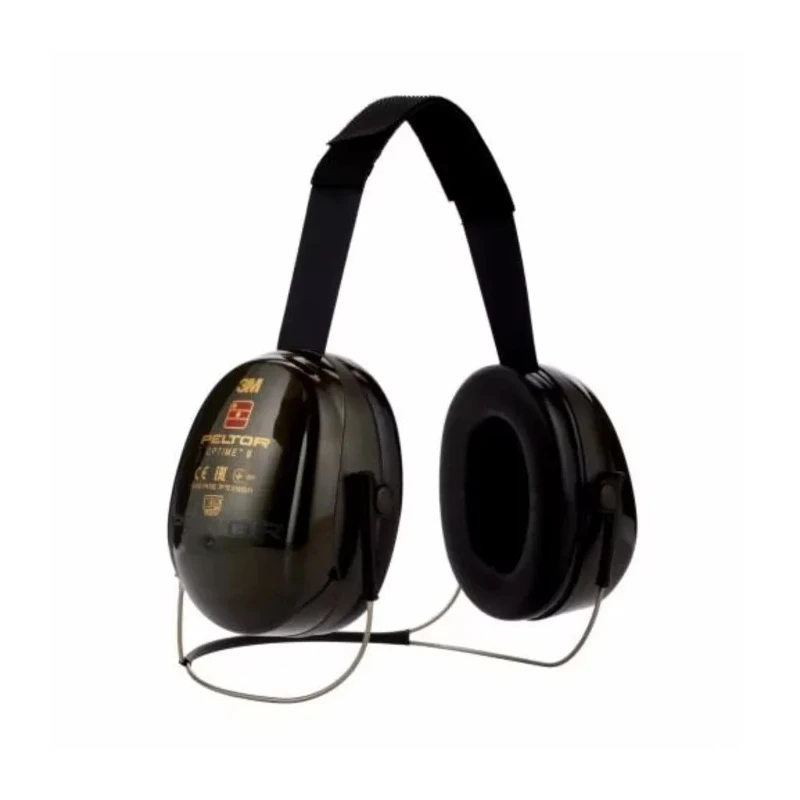 3M PELTOR Optime II Ear Defender with Neckband, 31 dB Noise Reduction, Black H520B-408