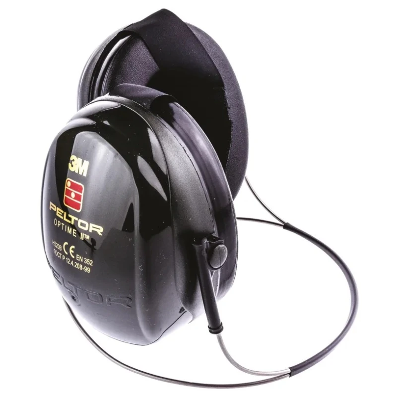3M PELTOR Optime II Ear Defender with Neckband, 31 dB Noise Reduction, Black H520B-408