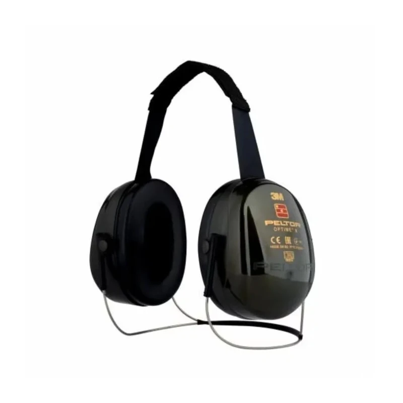 3M PELTOR Optime II Ear Defender with Neckband, 31 dB Noise Reduction, Black H520B-408