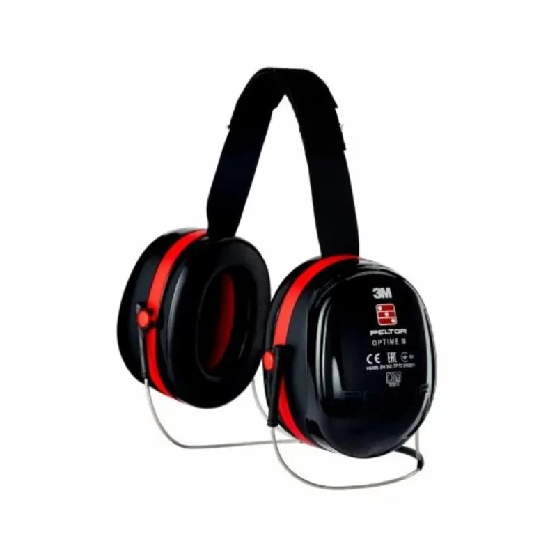 3M PELTOR Optime III Ear Defender with Neckband, 34 dB Noise Reduction, Black H540B-412