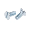 RS PRO Slot Countersunk Steel Machine Screw 6 mm M2.5 448-7940