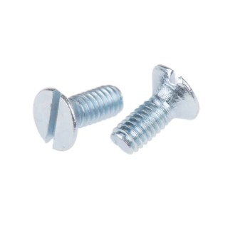 RS PRO Slot Countersunk Steel Machine Screw 6 mm M2.5 448-7940