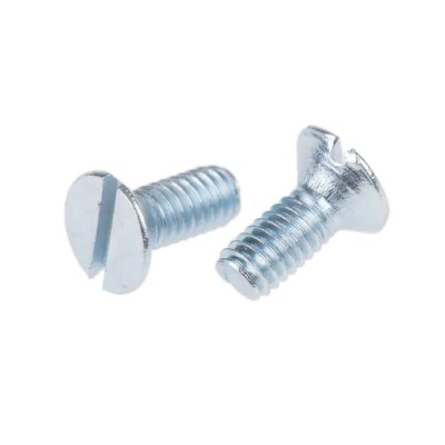 RS PRO Slot Countersunk Steel Machine Screw 6 mm M2.5 448-7940