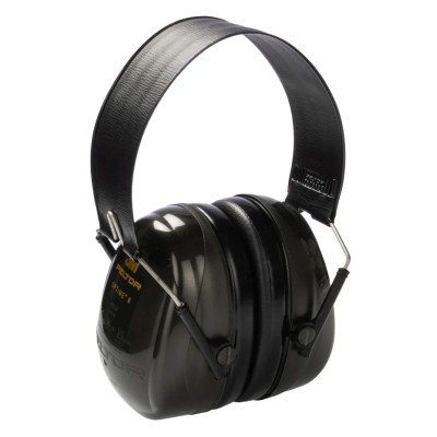 3M PELTOR Optime II Ear Defender with Headband, 30 dB SNR, Foldable, Green H520F-409